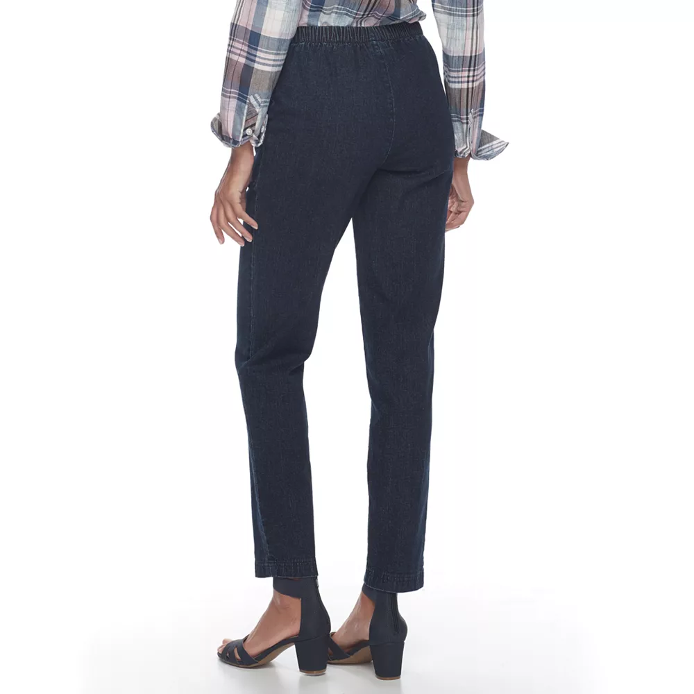 Women's Croft & Barrow® Classic Pull-On Straight Leg Pants - Image 12