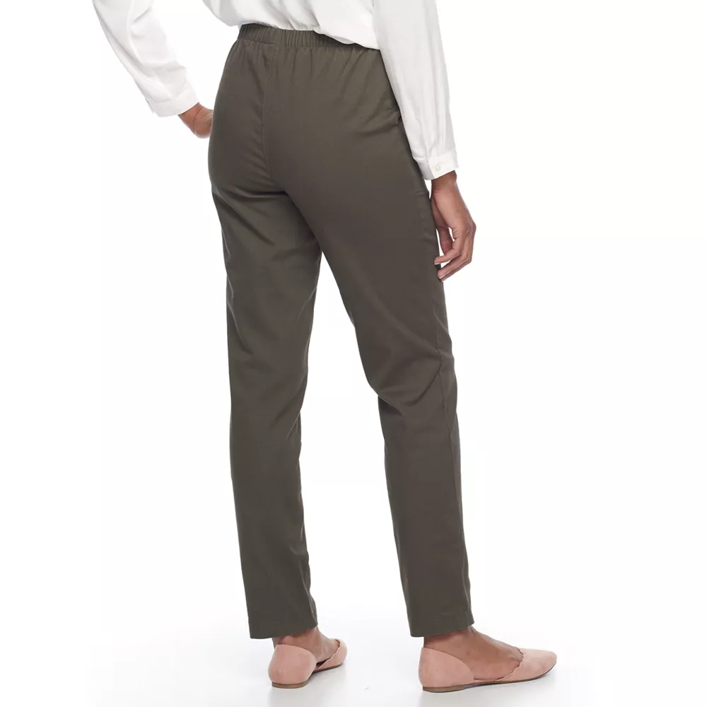 Women's Croft & Barrow® Classic Pull-On Straight Leg Pants - Image 13