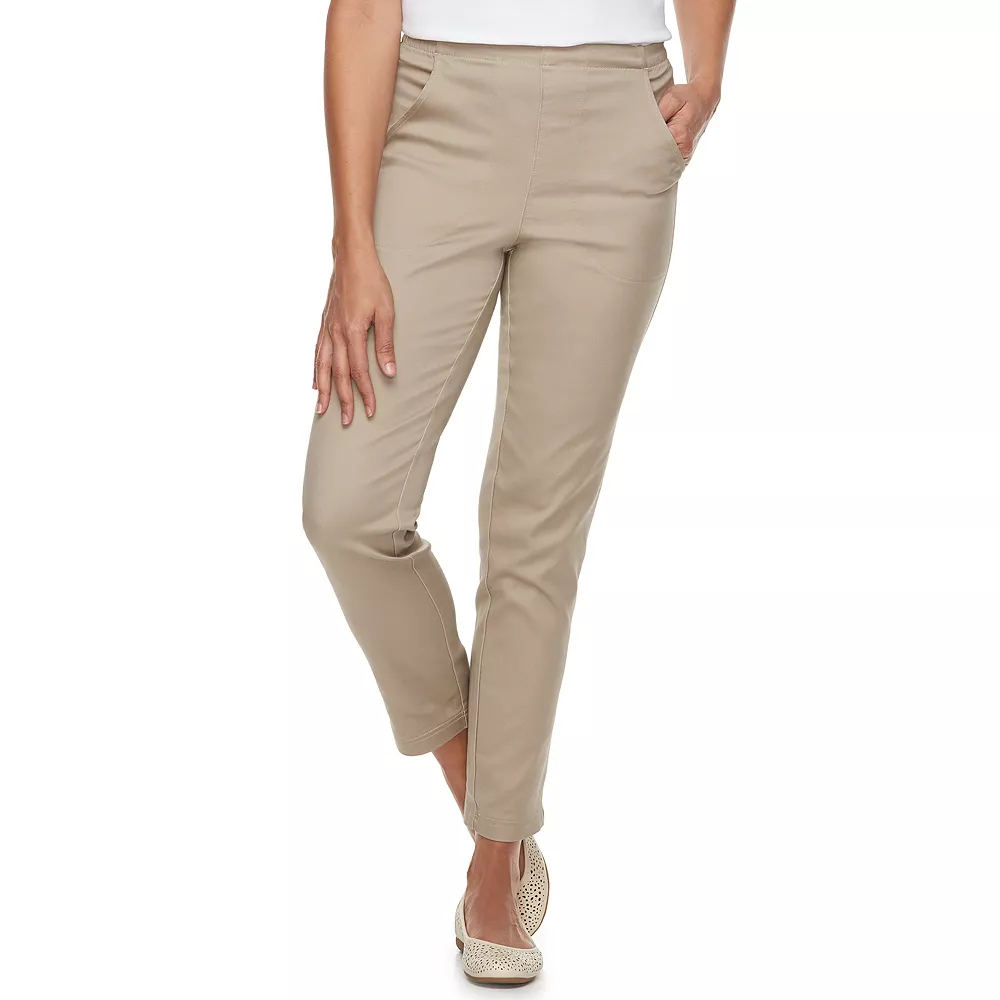 Women's Croft & Barrow® Classic Pull-On Straight Leg Pants - Image 6