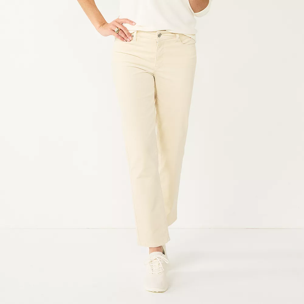 Women's Croft & Barrow® Straight-Leg Corduroy Pants - Image 8