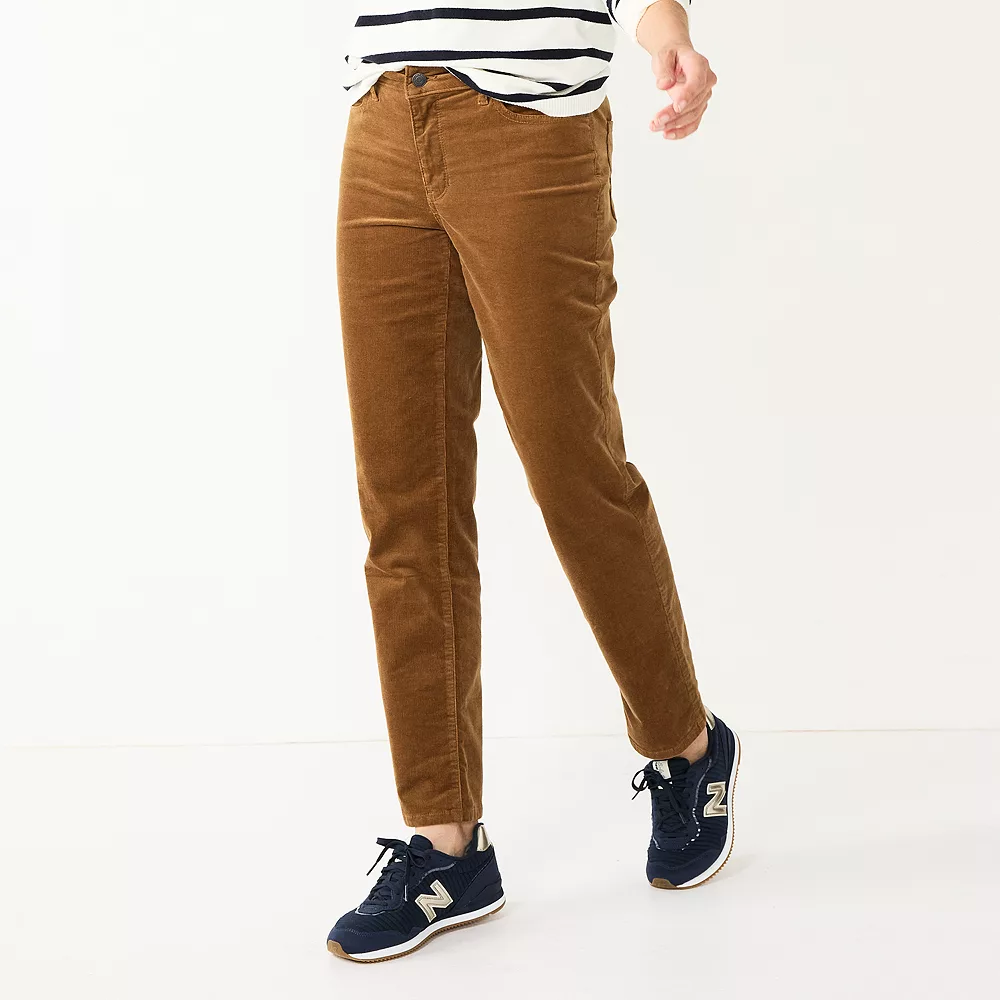 Women's Croft & Barrow® Straight-Leg Corduroy Pants - Image 13