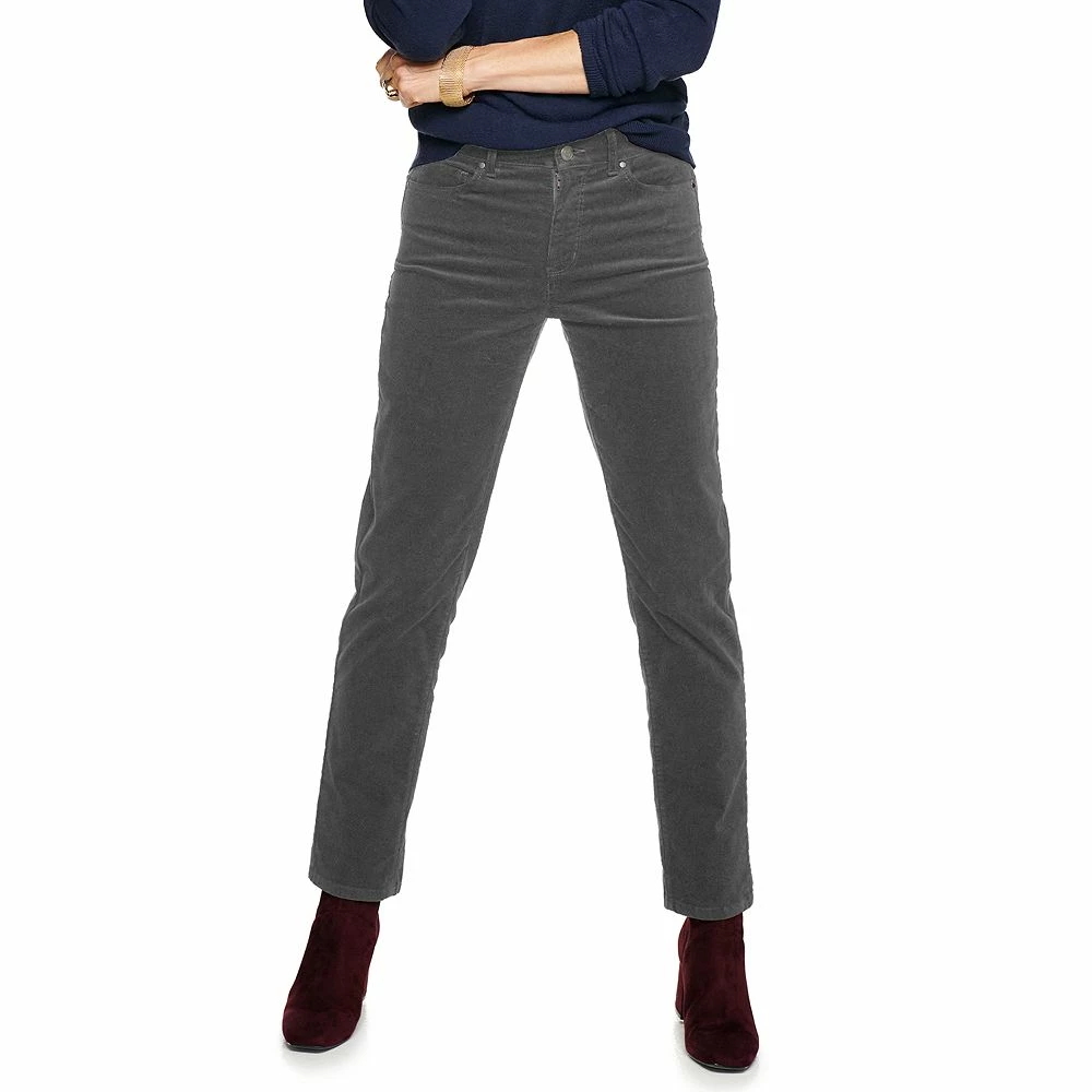 Women's Croft & Barrow® Straight-Leg Corduroy Pants - Image 9