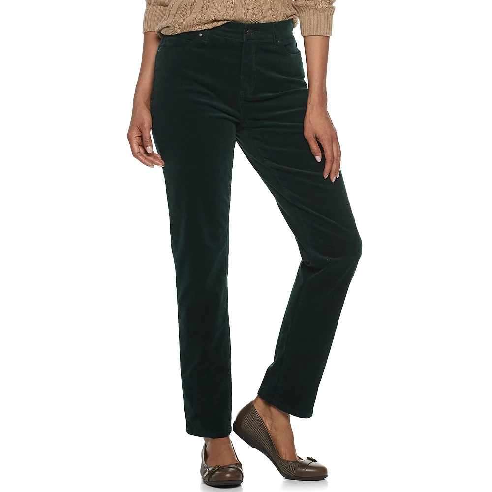 Women's Croft & Barrow® Straight-Leg Corduroy Pants - Image 14