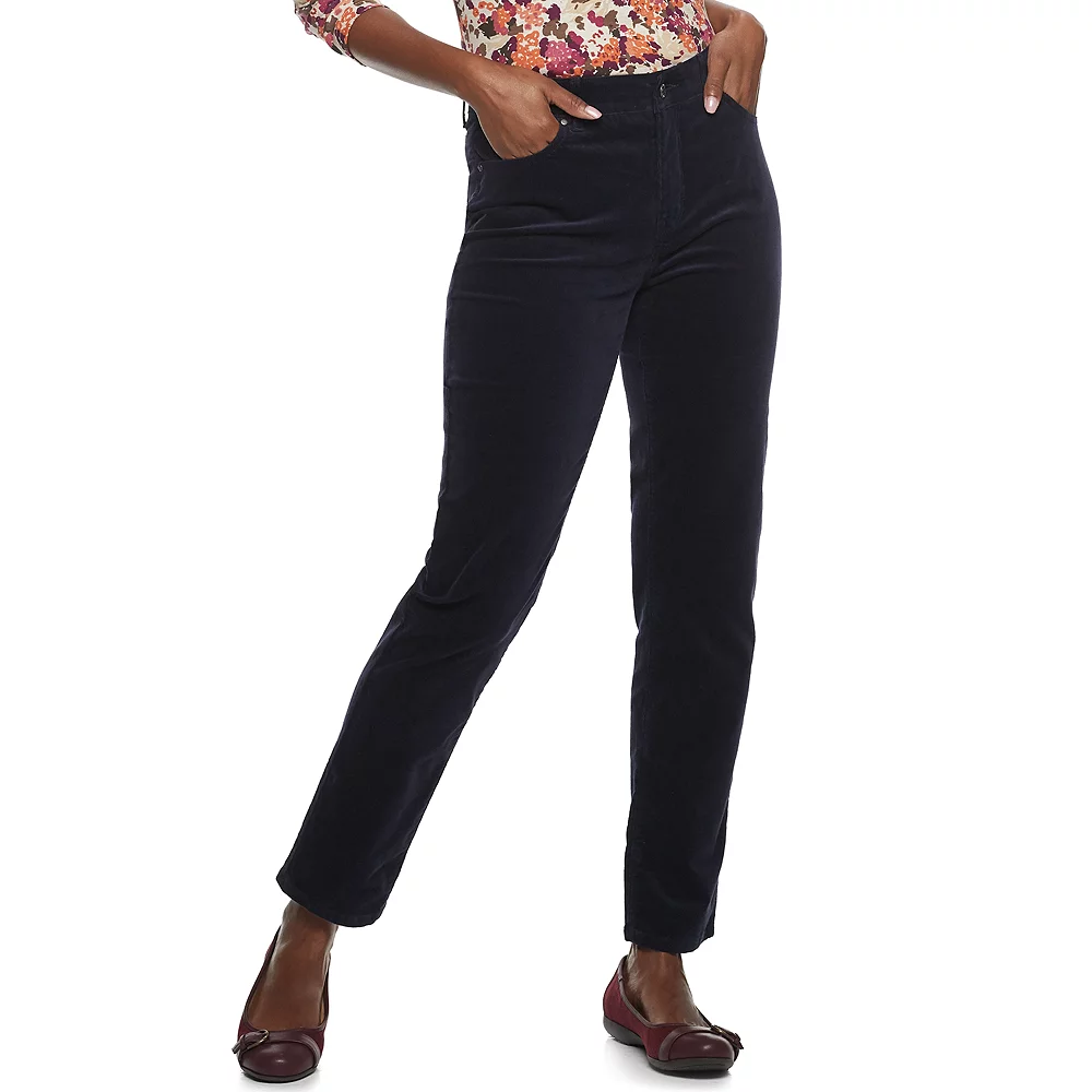 Women's Croft & Barrow® Straight-Leg Corduroy Pants - Image 12