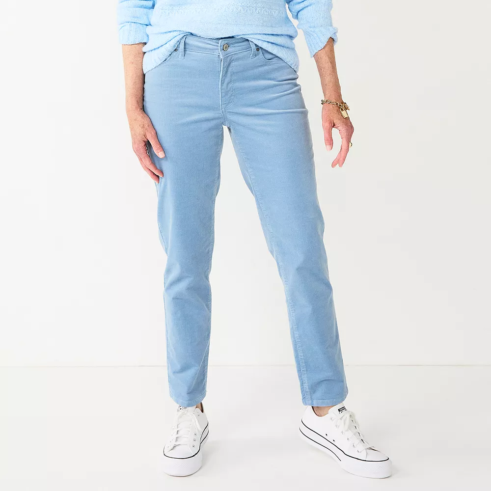 Women's Croft & Barrow® Straight-Leg Corduroy Pants - Image 19