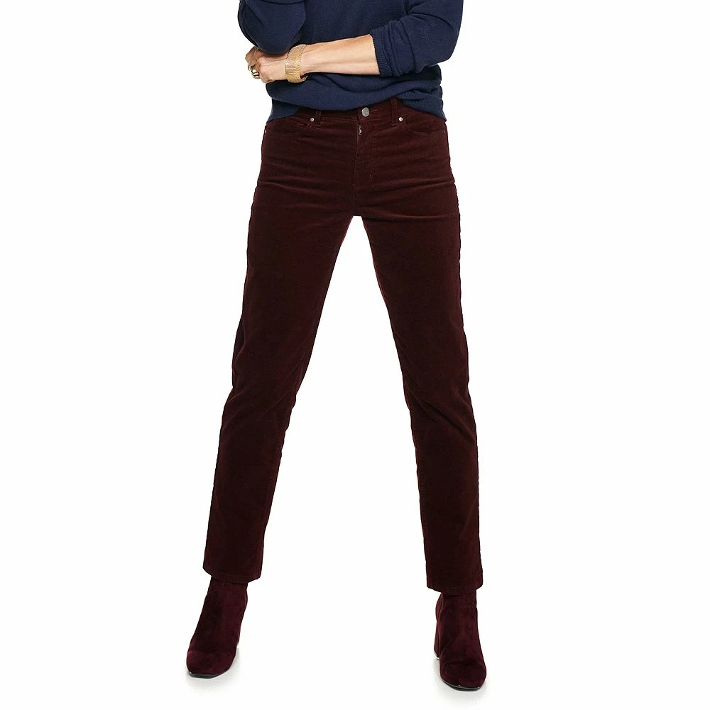 Women's Croft & Barrow® Straight-Leg Corduroy Pants