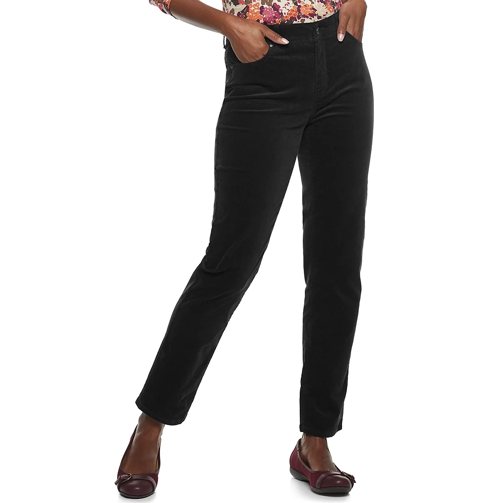 Women's Croft & Barrow® Straight-Leg Corduroy Pants - Image 4