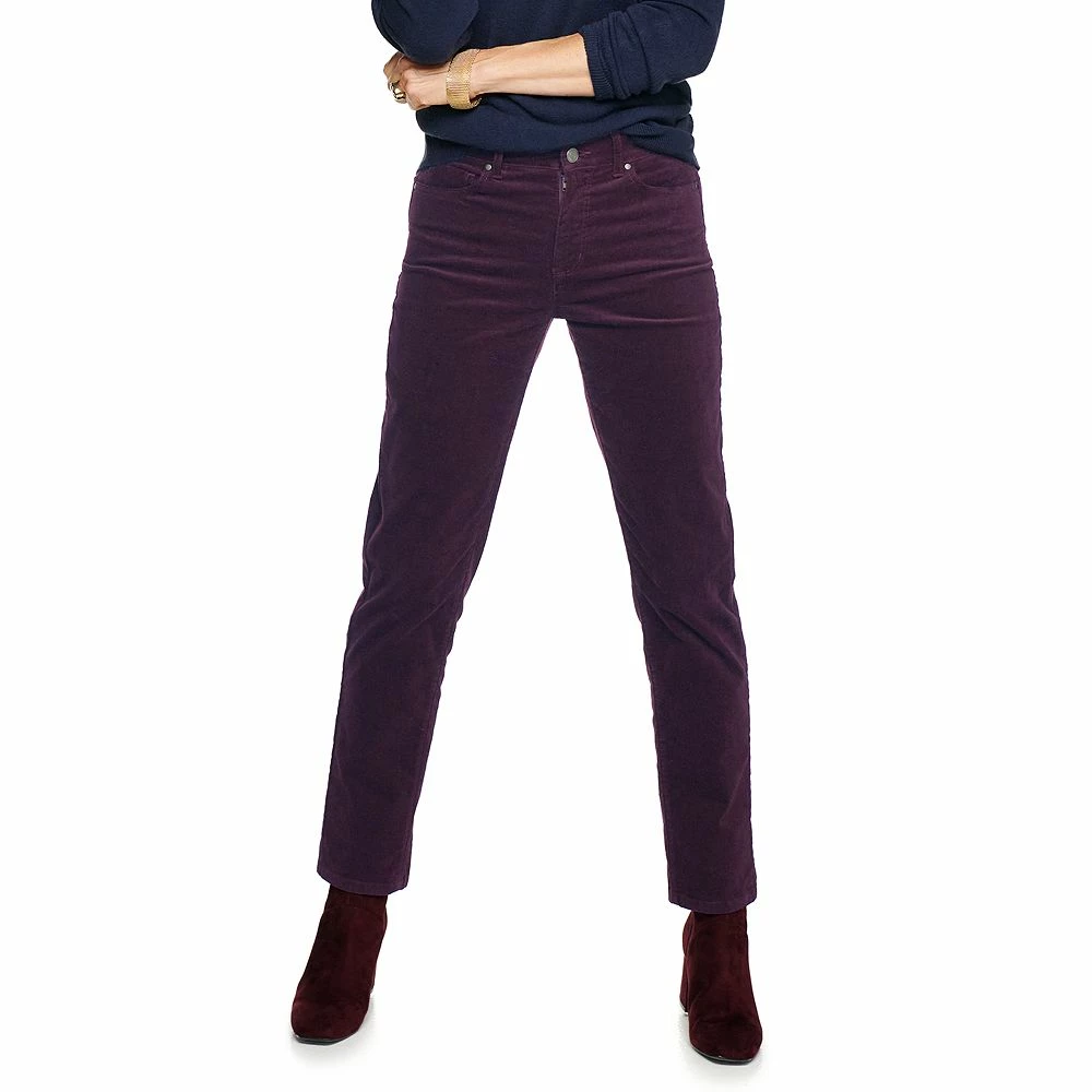 Women's Croft & Barrow® Straight-Leg Corduroy Pants - Image 7