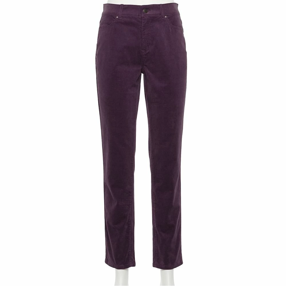 Women's Croft & Barrow® Straight-Leg Corduroy Pants - Image 5