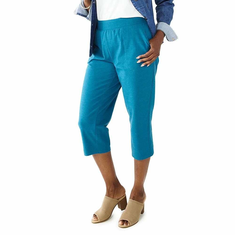 Women's Croft & Barrow® Easy Pull-On Knit Capri Pants - Image 8