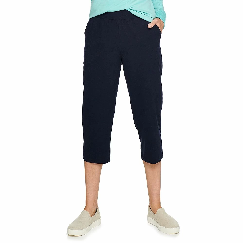 Women's Croft & Barrow® Easy Pull-On Knit Capri Pants