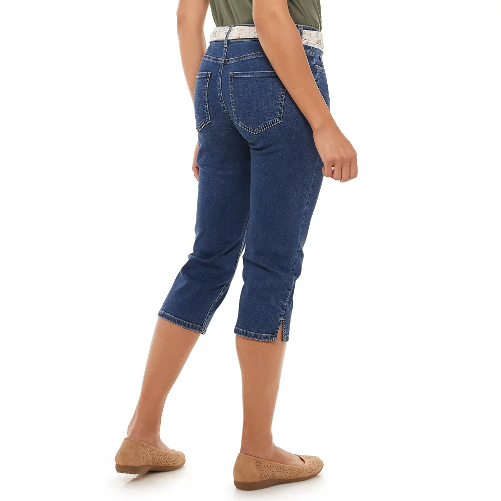 Women's Croft & Barrow® Comfort Waist Denim Capris - Image 10