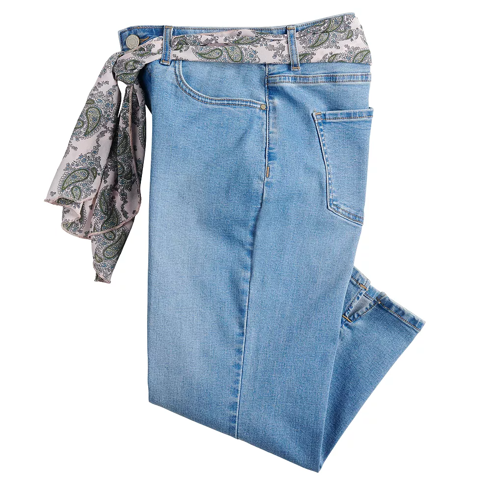 Women's Croft & Barrow® Comfort Waist Denim Capris - Image 13