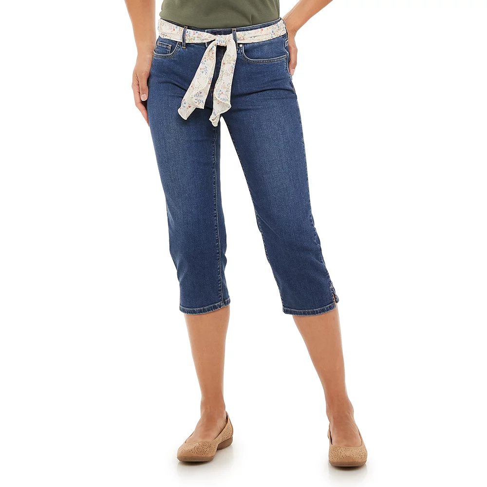 Women's Croft & Barrow® Comfort Waist Denim Capris - Image 8