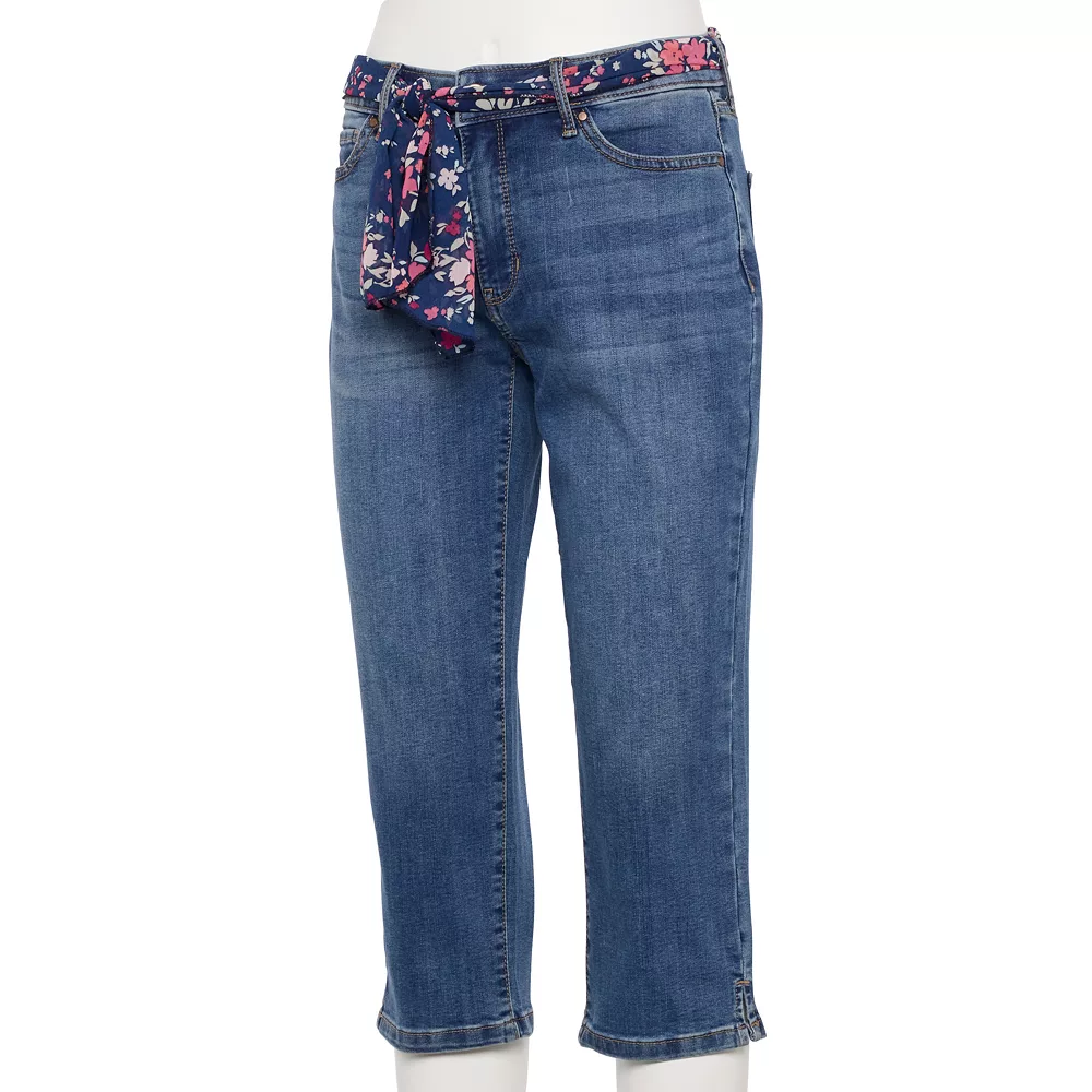 Women's Croft & Barrow® Comfort Waist Denim Capris - Image 7