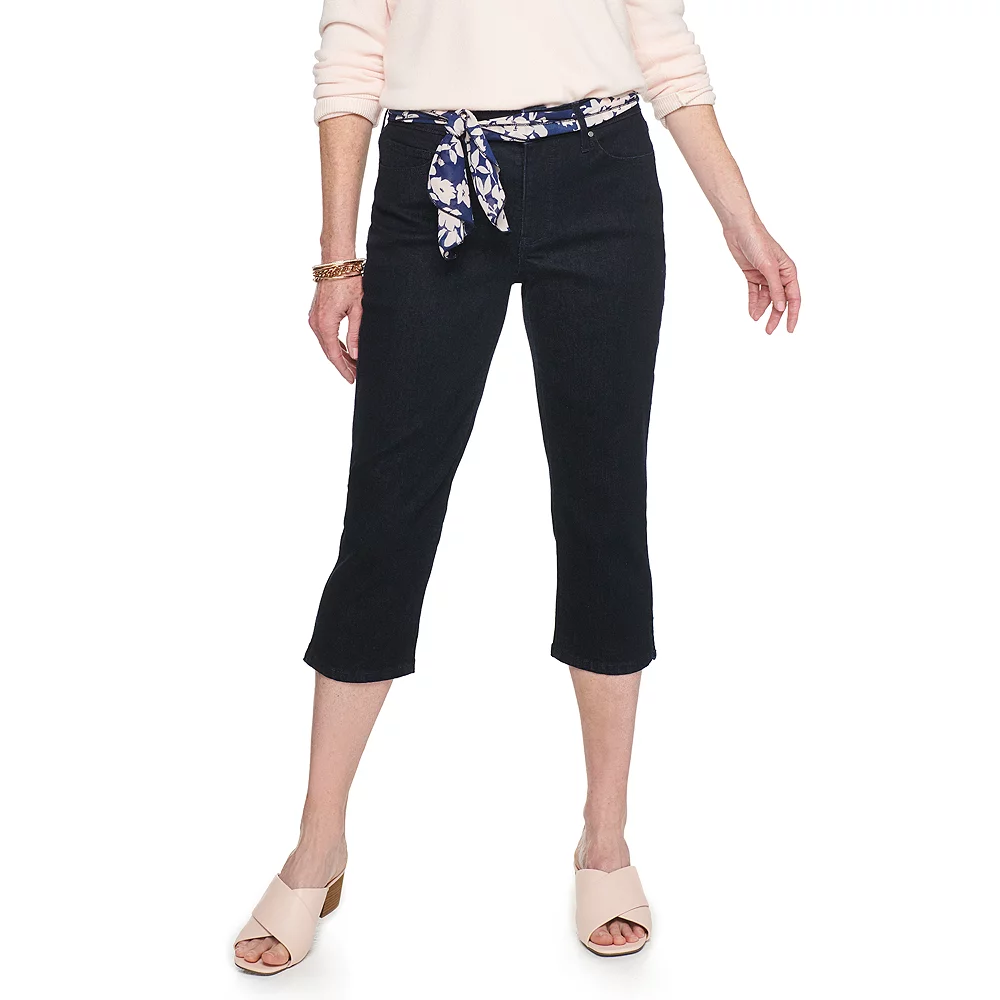 Women's Croft & Barrow® Comfort Waist Denim Capris - Image 6