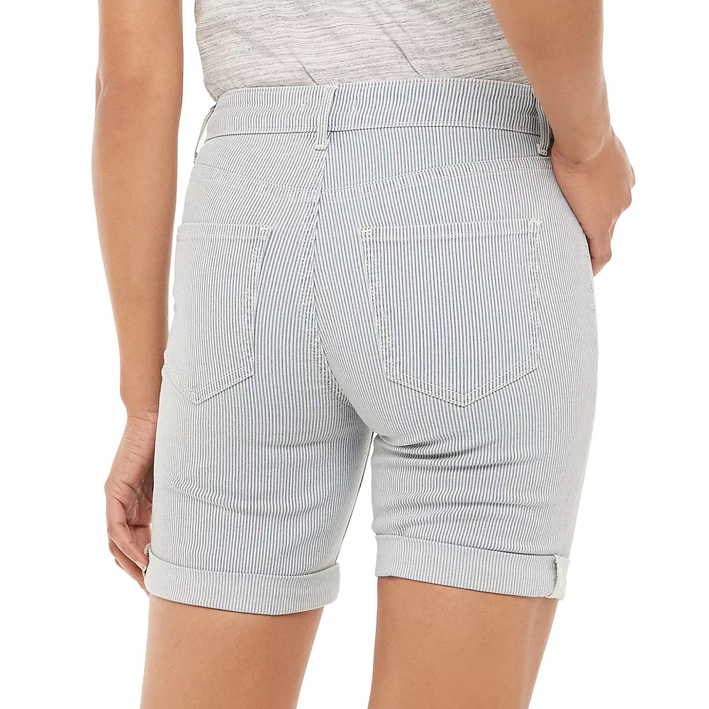 Women's Croft & Barrow® Cuffed Jean Shorts - Image 5