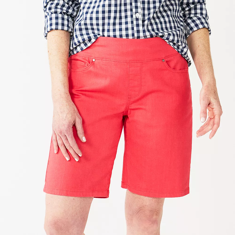 Women's Croft & Barrow® Comfortable Pull-On Jean Shorts - Image 6
