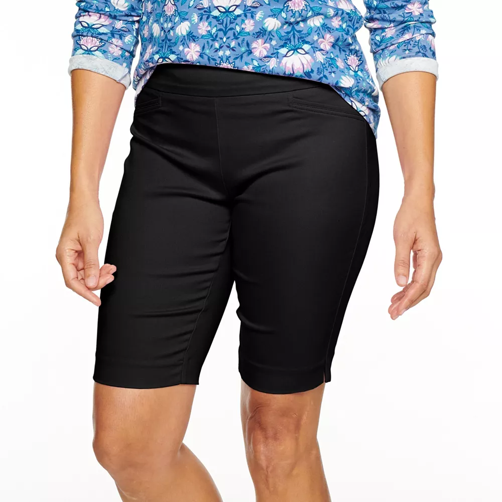 Petite Croft & Barrow® Effortless Stretch Bermuda Shorts