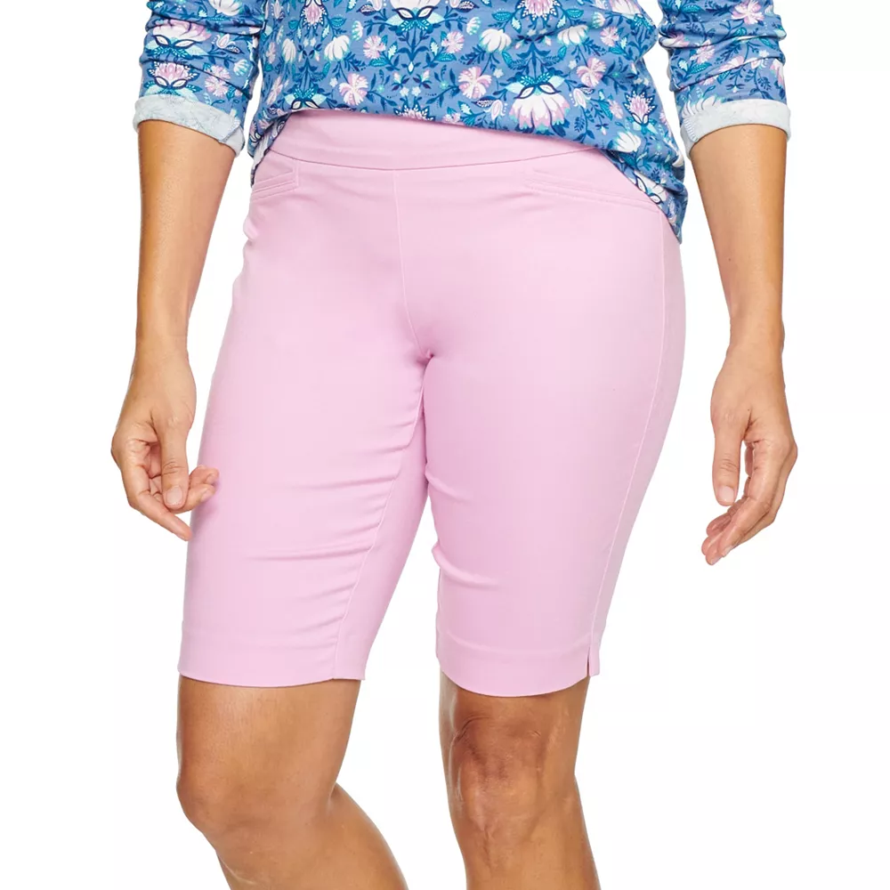 Petite Croft & Barrow® Effortless Stretch Bermuda Shorts - Image 2