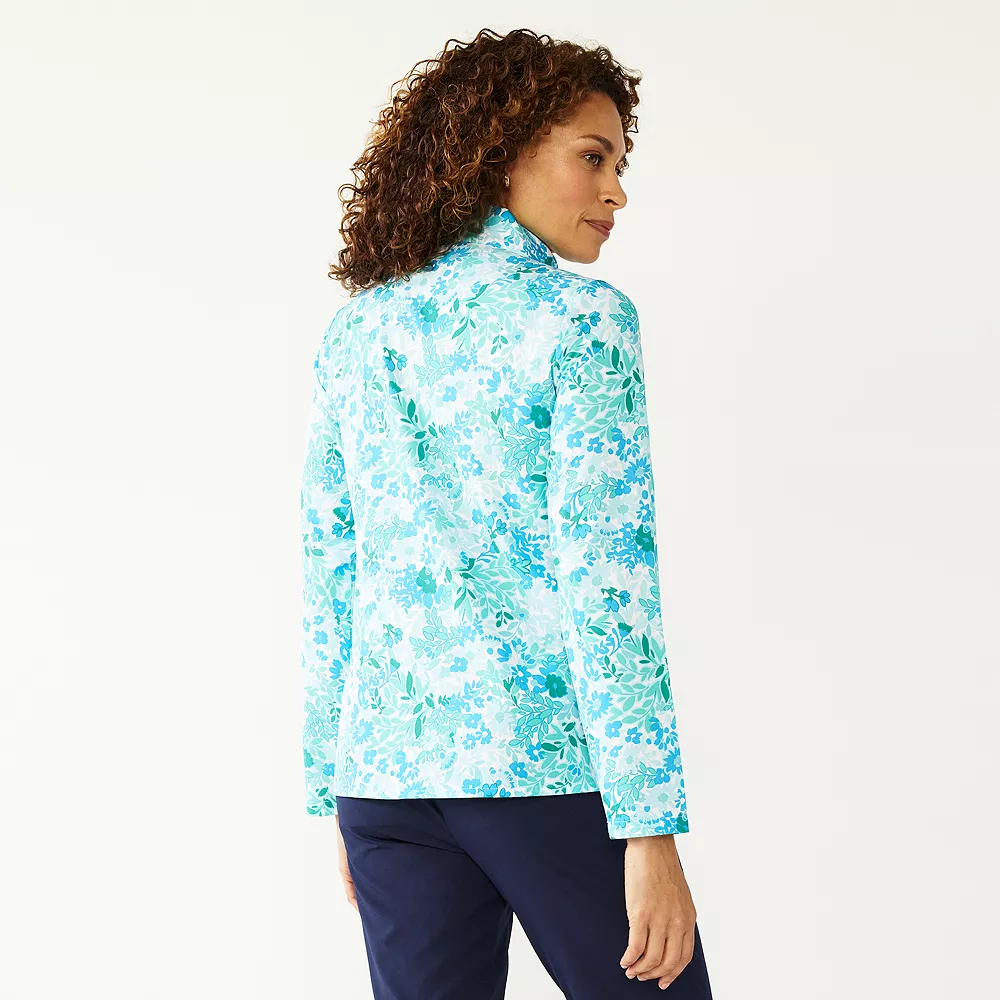 Women's Croft & Barrow® Classic Comfort Collection Zip Jacket - Image 5