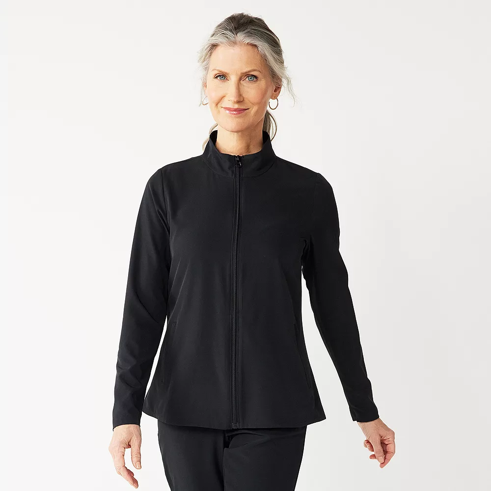 Women's Croft & Barrow® Classic Comfort Collection Zip Jacket - Image 2