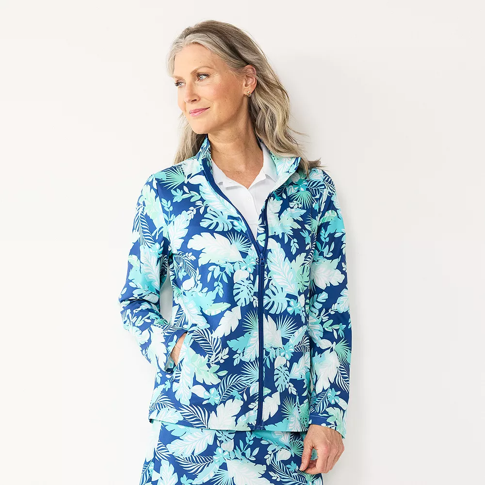 Women's Croft & Barrow® Classic Comfort Collection Zip Jacket - Image 4