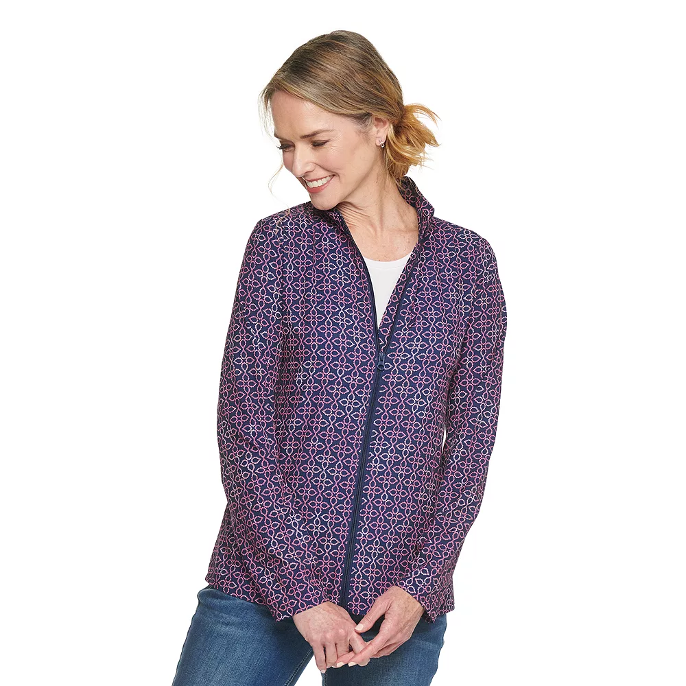 Women's Croft & Barrow® Classic Comfort Collection Zip Jacket - Image 3