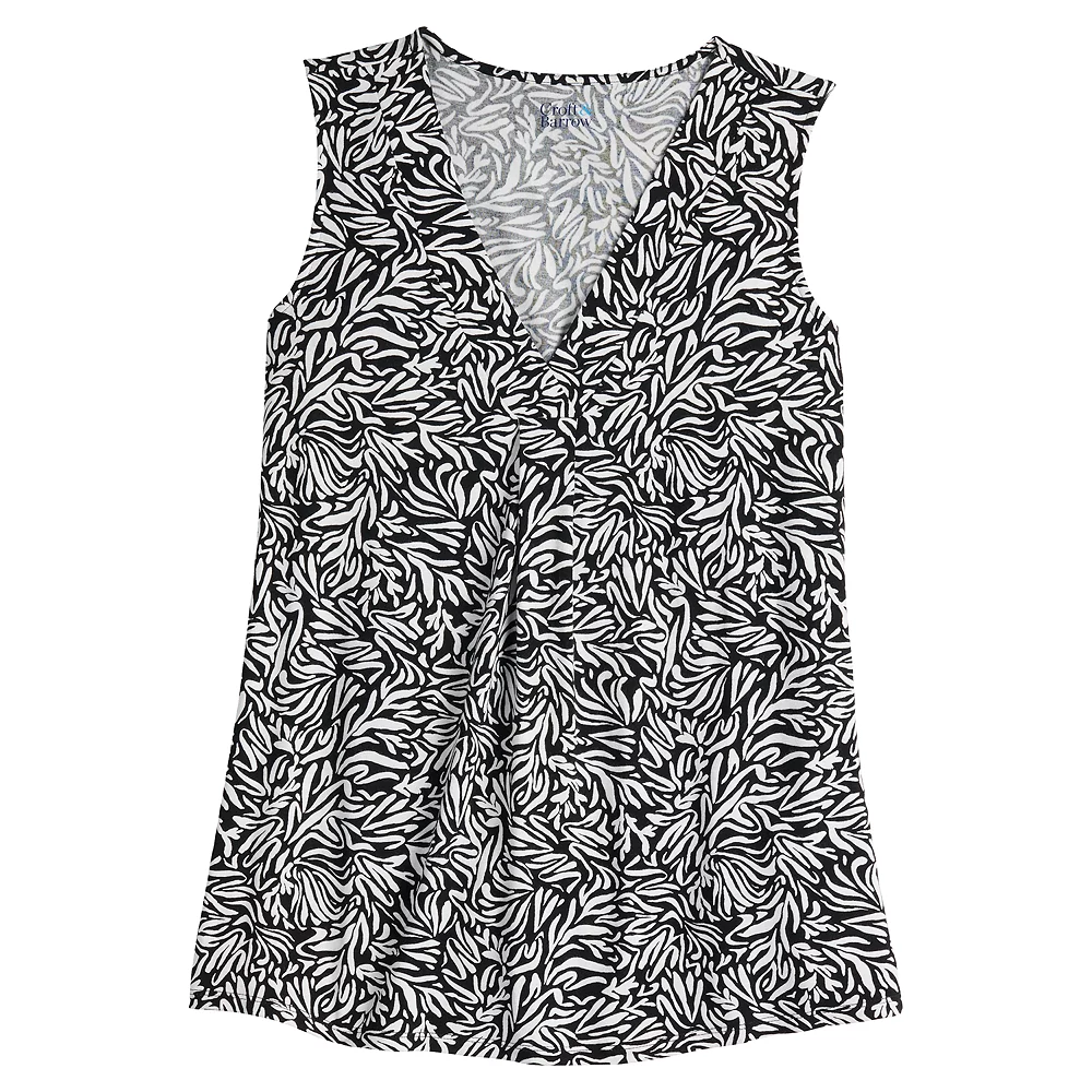 Women's Croft & Barrow® Pleated V-Neck Tank - Image 22