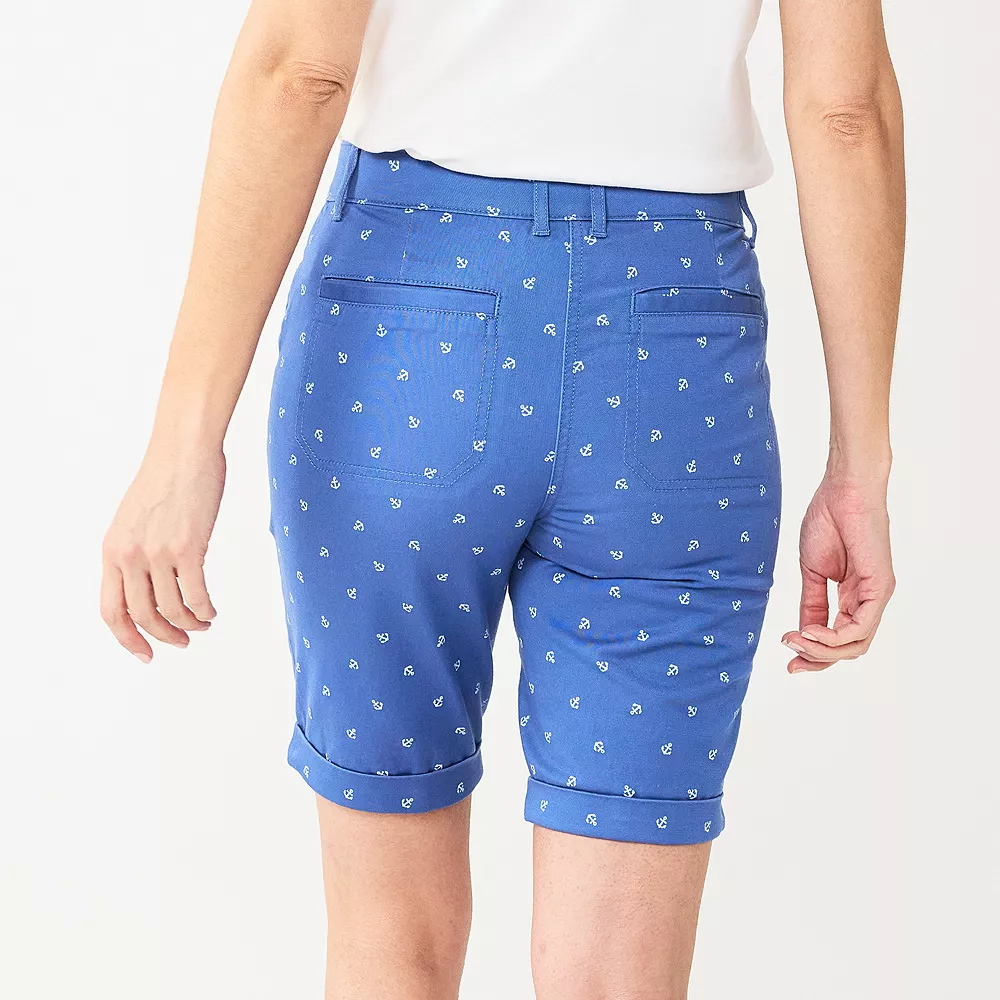 Women's Croft & Barrow® Comfort Waist Chino Shorts - Image 9