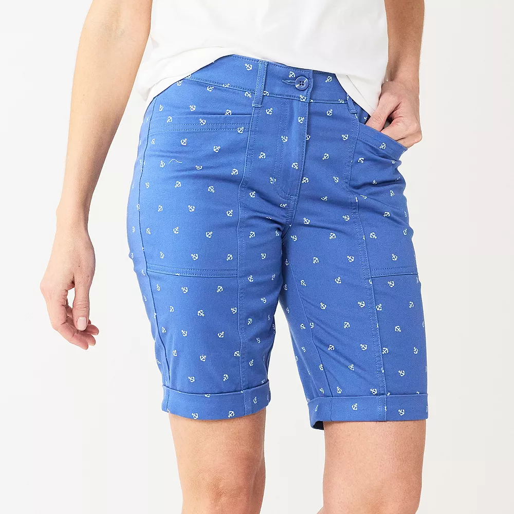 Women's Croft & Barrow® Comfort Waist Chino Shorts - Image 6