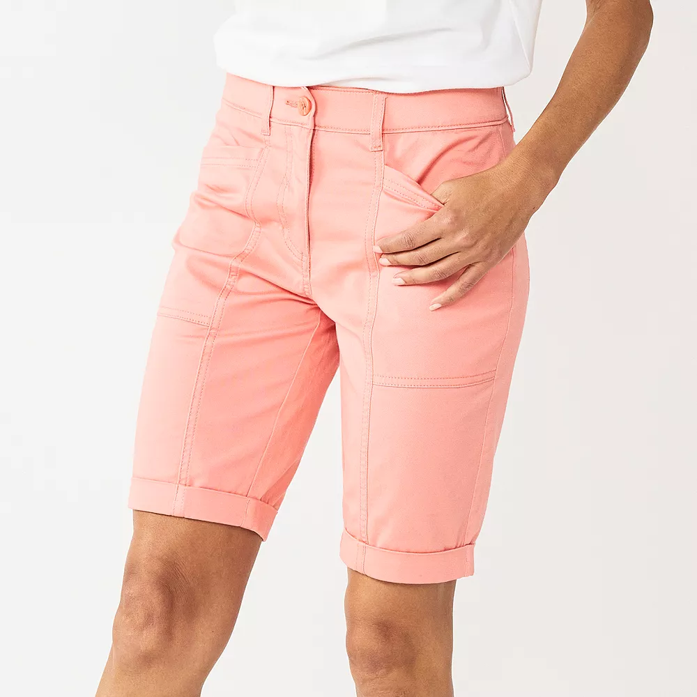 Women's Croft & Barrow® Comfort Waist Chino Shorts - Image 7