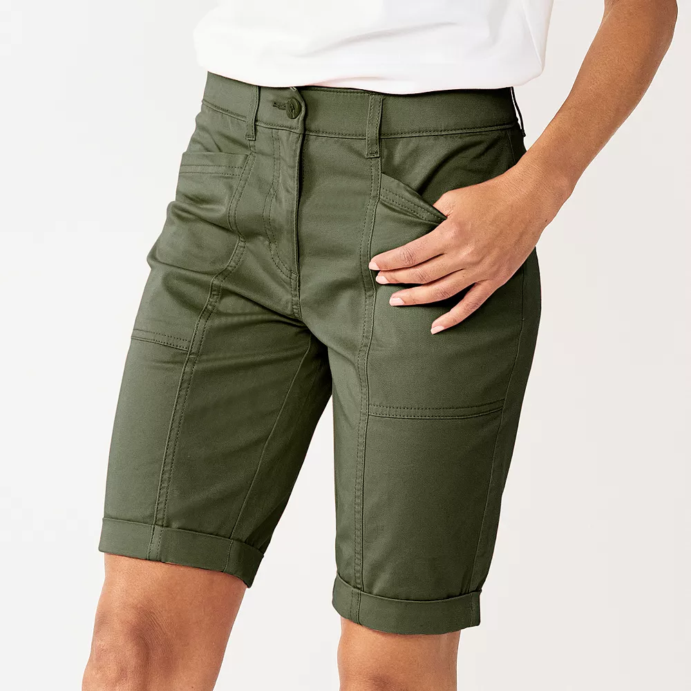 Women's Croft & Barrow® Comfort Waist Chino Shorts - Image 5