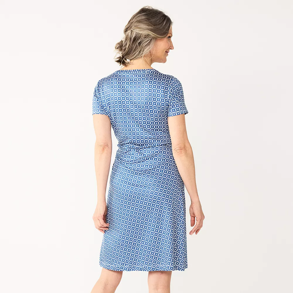 Women's Croft & Barrow® Classic Comfort Collection Tie-Waist Dress - Image 4