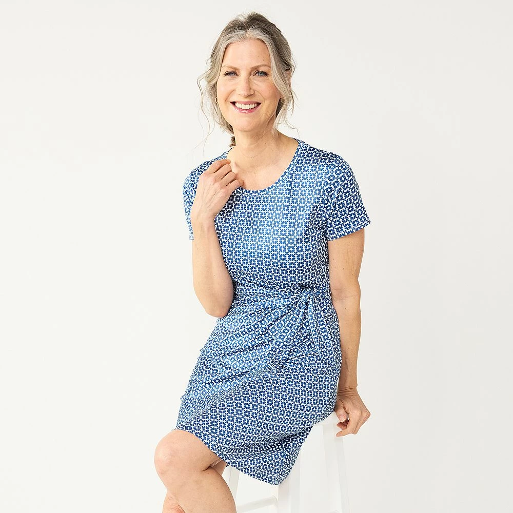 Women's Croft & Barrow® Classic Comfort Collection Tie-Waist Dress