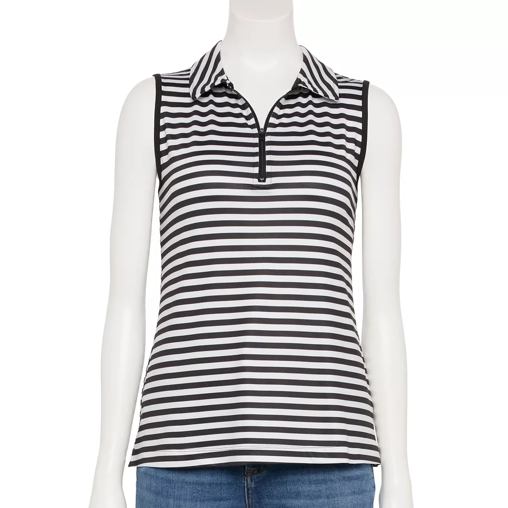 Petite Croft & Barrow® Classic Comfort Collection Sleeveless Polo