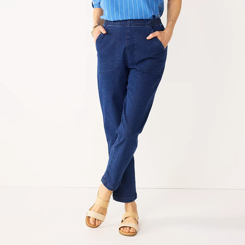 Petite Croft & Barrow® Classic Pull-On Jeans - Image 2