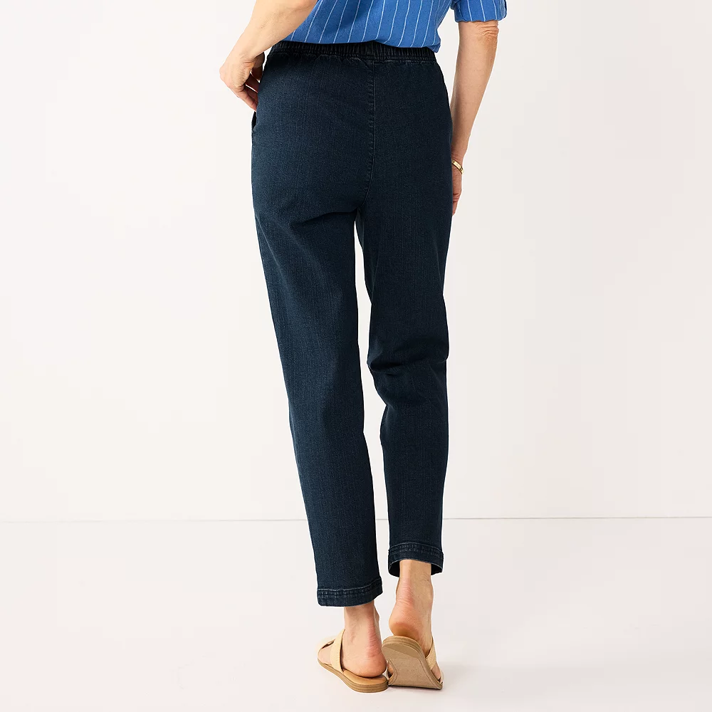 Petite Croft & Barrow® Classic Pull-On Jeans - Image 3