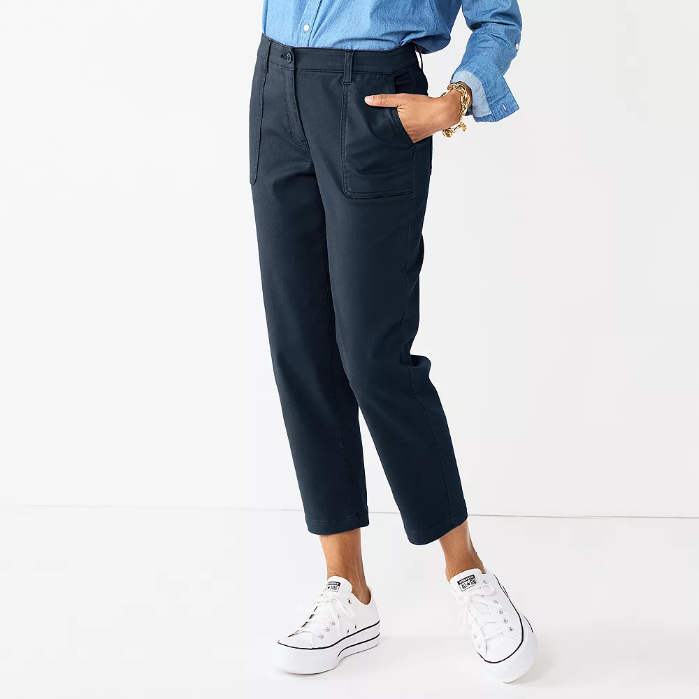 Women's Croft & Barrow® Utility Ankle Pants - Image 3