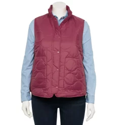 Plus Size Croft & Barrow® Quilted Vest