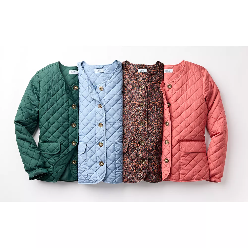 Plus Size Croft & Barrow® Quilted Snap-Front Jacket - Image 6