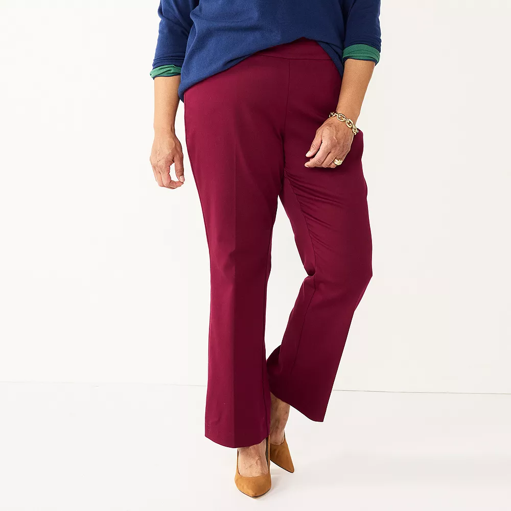 Plus Size Croft & Barrow® Effortless Stretch Bootcut Pants - Image 4