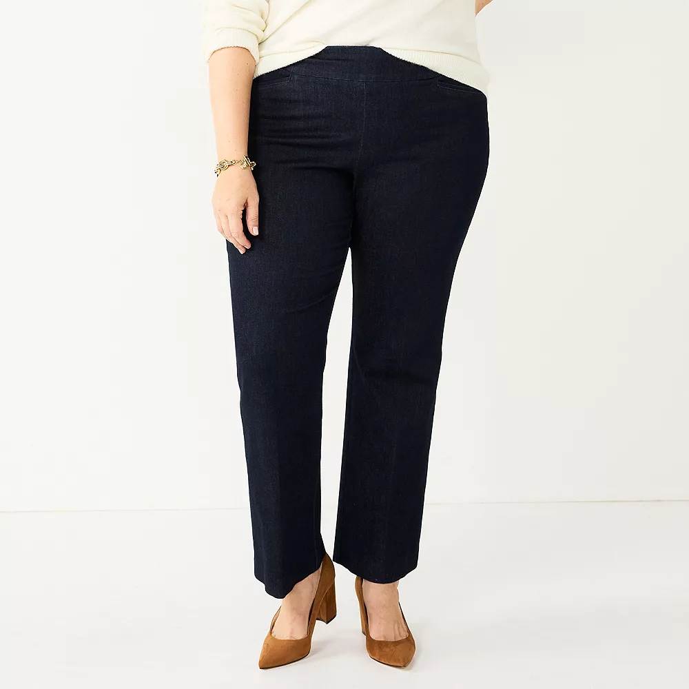 Plus Size Croft & Barrow® Effortless Stretch Bootcut Pants - Image 3