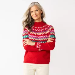 Women's Croft & Barrow® Fair Isle Sweater