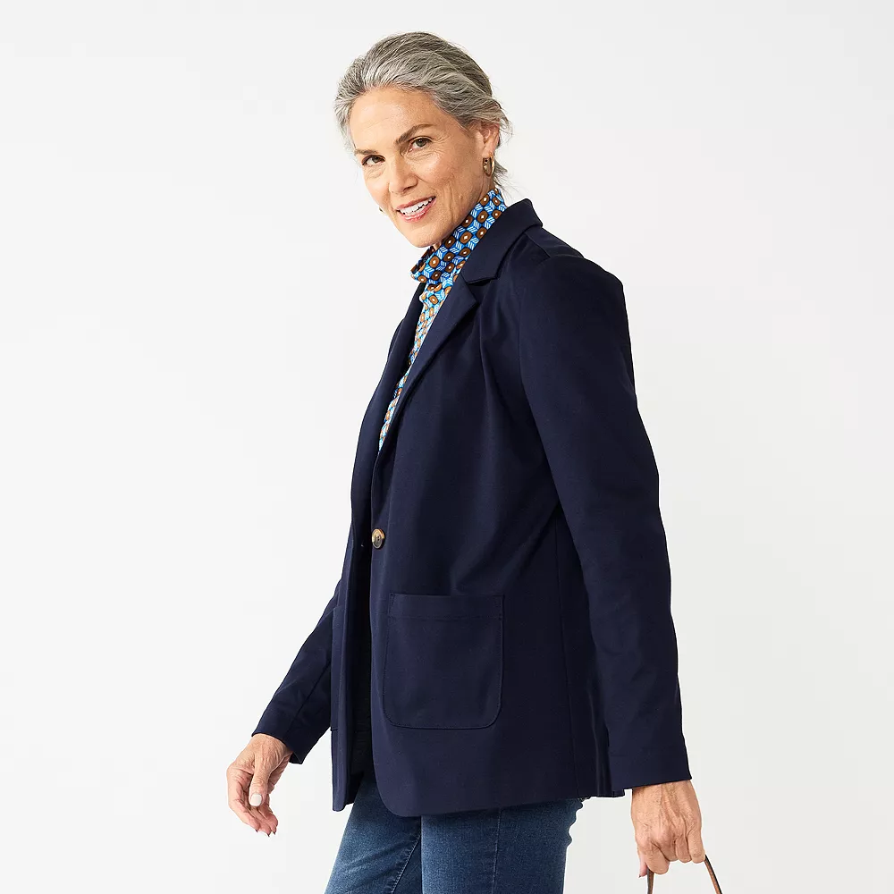 Petite Croft & Barrow® Comfort Stretch Blazer - Image 2