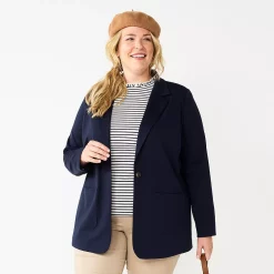 Plus Size Croft & Barrow® Comfort Stretch Blazer