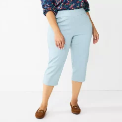 Plus Size Croft & Barrow® Effortless Stretch Capri Pants